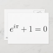 De formule Euler Briefkaart (Voorkant / Achterkant)