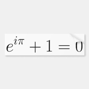 De formule Euler Bumpersticker