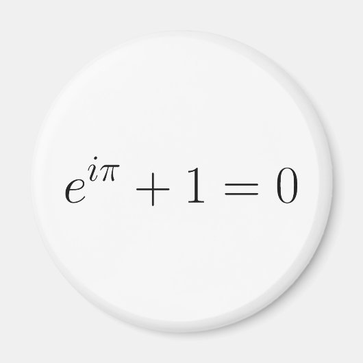 De formule Euler Magneet (Voorkant)