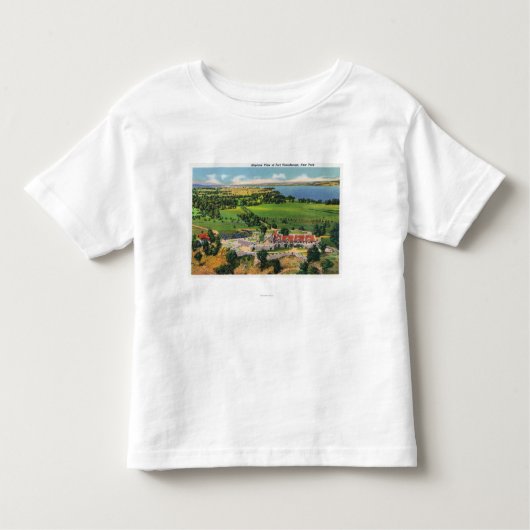 De Fort, het meer van ChamPlain op afstand Kinder Shirts (Voorkant)