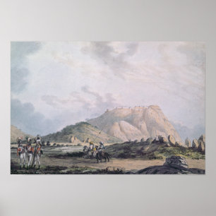 De Fort Nandidong tijdens de derde Mysore Poster