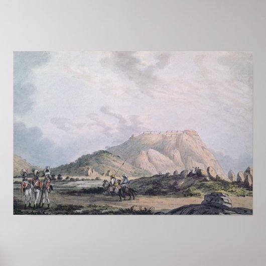 De Fort Nandidong tijdens de derde Mysore Poster (Voorkant)