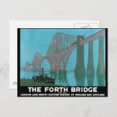De Forth Bridge - Noordoostelijke spoorweg Briefkaart (Voorkant / Achterkant)