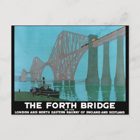De Forth Bridge - Noordoostelijke spoorweg Briefkaart (Voorkant)