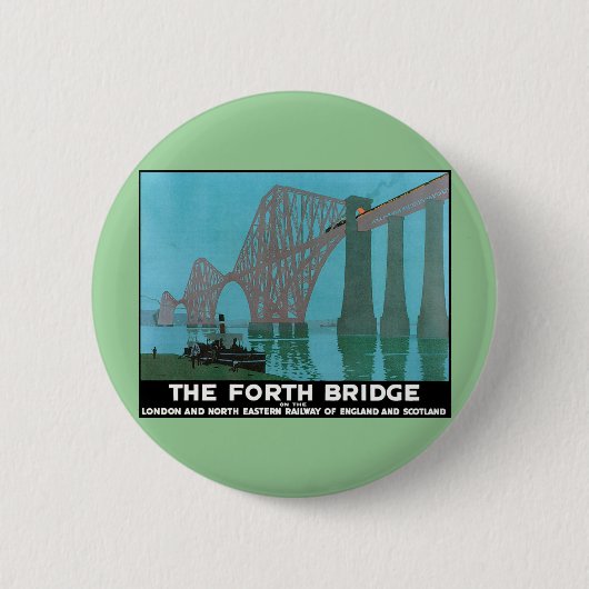 De Forth Bridge - Noordoostelijke spoorweg Ronde Button 5,7 Cm (Voorkant)