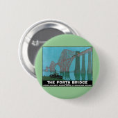 De Forth Bridge - Noordoostelijke spoorweg Ronde Button 5,7 Cm (Voorkant /achterkant)