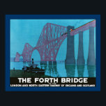 De Forth Bridge Poster<br><div class="desc">Vintage-poster voor de Forth Bridge of the London and North Eastern Railway die England en Schotland verbindt.</div>