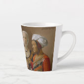 De Fortune Teller-Georges de La Tour Klein Latte Mok (Rechts)