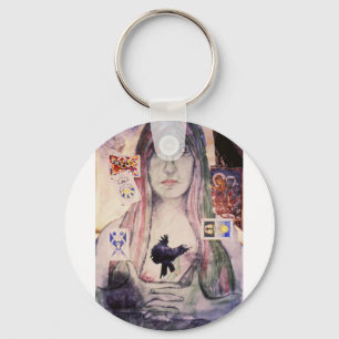De Fortune Teller, originele kunst van Brad Ashloc Sleutelhanger