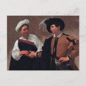 De Fortune Teller van het Briefkaart Caravaggio (Voorkant)