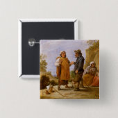 De Fortune Teller Vierkante Button 5,1 Cm (Voorkant /achterkant)