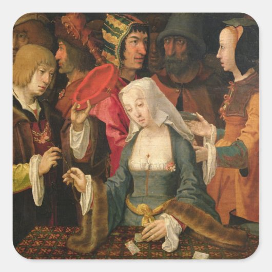 De Fortune Teller Vierkante Sticker (Voorkant)