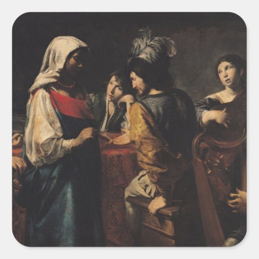 De Fortune Teller Vierkante Sticker (Voorkant)