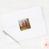 De Fortune Teller Vierkante Sticker (Envelop)