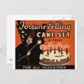 De "Fortune Telling Cake" Briefkaart (Voorkant / Achterkant)