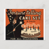 De "Fortune Telling Cake" Briefkaart (Voorkant)