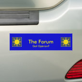 De Forum-sticker Bumpersticker (Op auto)