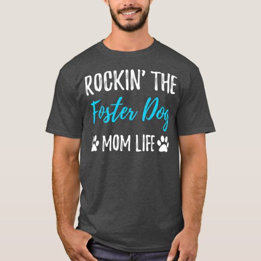 De foster Dog Mam Redcue Dog Gift. T-shirt (Voorkant)