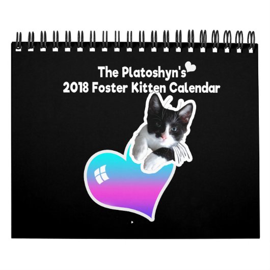 De Foster Kitten Agenda 2018 van Platoshyn Kalender (Hoes)