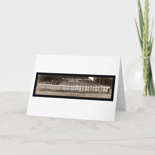 De Foto 1920 van het Honkbal van Indiërs Kaart (Voorkant)