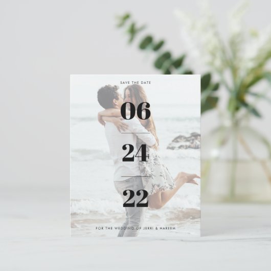 De foto bewaart de Datum (Staand voorkant)