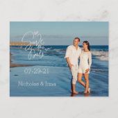 De foto bewaart de Datum Aankondigingskaart (Voorkant)