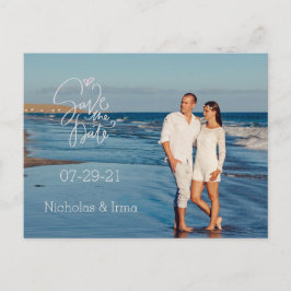 De foto bewaart de Datum Aankondigingskaart