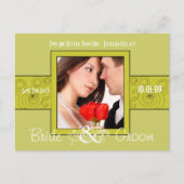 De foto bewaart de Datum Aankondigingskaart (Voorkant)