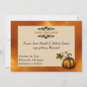 De Foto bewaart de Datum in het najaar Kaart (Achterkant)