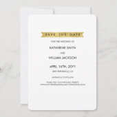 De foto bewaart de Datum | Kersttoekomst, heren en Save The Date (Achterkant)