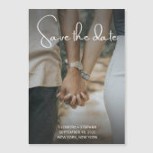 De foto bewaart de Datum Magnetische Uitnodiging (Voorkant)