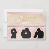 De foto bewaart de Datum Save The Date (Achterkant)
