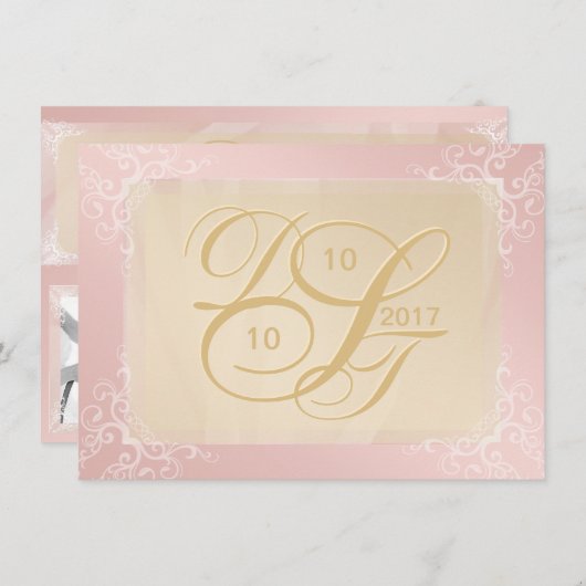 De foto bewaart de Datum Save The Date (Voorkant / Achterkant)