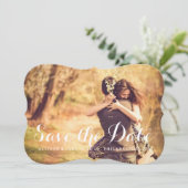 De foto bewaart de Datum Save The Date (Staand voorkant)