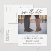 De foto bewaart de Datum Uitnodiging Briefkaart (Voorkant / Achterkant)