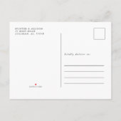 De foto bewaart de Datum Uitnodiging Briefkaart (Achterkant)