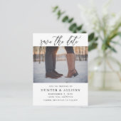 De foto bewaart de Datum Uitnodiging Briefkaart (Staand voorkant)