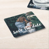 De foto bewaart de Handtekening van het Manuscript Kartonnen Onderzetters (Schuin)