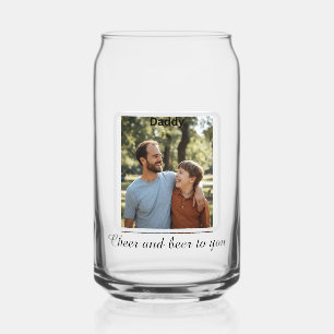 De foto boodschap voor hem Gepersonaliseerde vader Blikvorm Glas