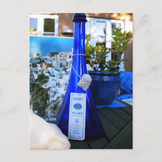 De Foto Colette Guggenheim van Santorini OYZO Briefkaart (Voorkant)