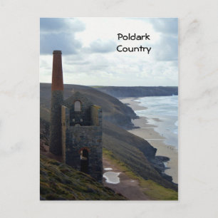 De Foto Cornwall Engeland van het Land van Poldark Briefkaart
