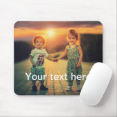 De Foto en de Tekst van de douane Muismat (Met muis)