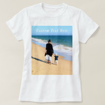 De Foto en de Tekst van de douane T-shirt Uw Eigen