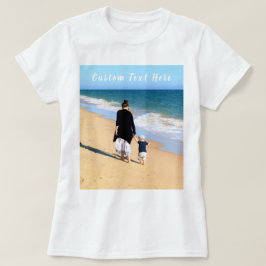 De Foto en de Tekst van de douane T-shirt Uw Eigen