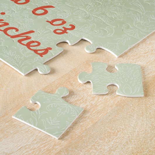 De foto en geboortestatistieken van uw baby Bosboo Legpuzzel (Zijkant)