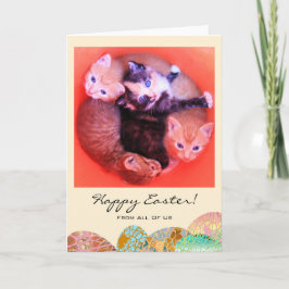 De Foto Gelukkige Pasen van de douane van wij Feestdagen Kaart