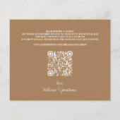 De Foto Greenery van de begroting laat QR code spa (Achterkant)