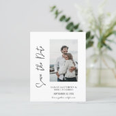 De Foto & Hand Typografie van de begroting sparen  (Staand voorkant)