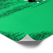 De foto is de originele Golfkunst Poster (Hoek)