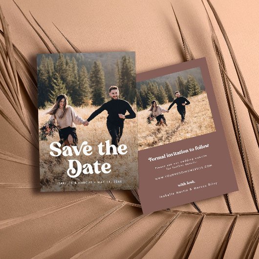 De Foto opslaan op de datum Save The Date